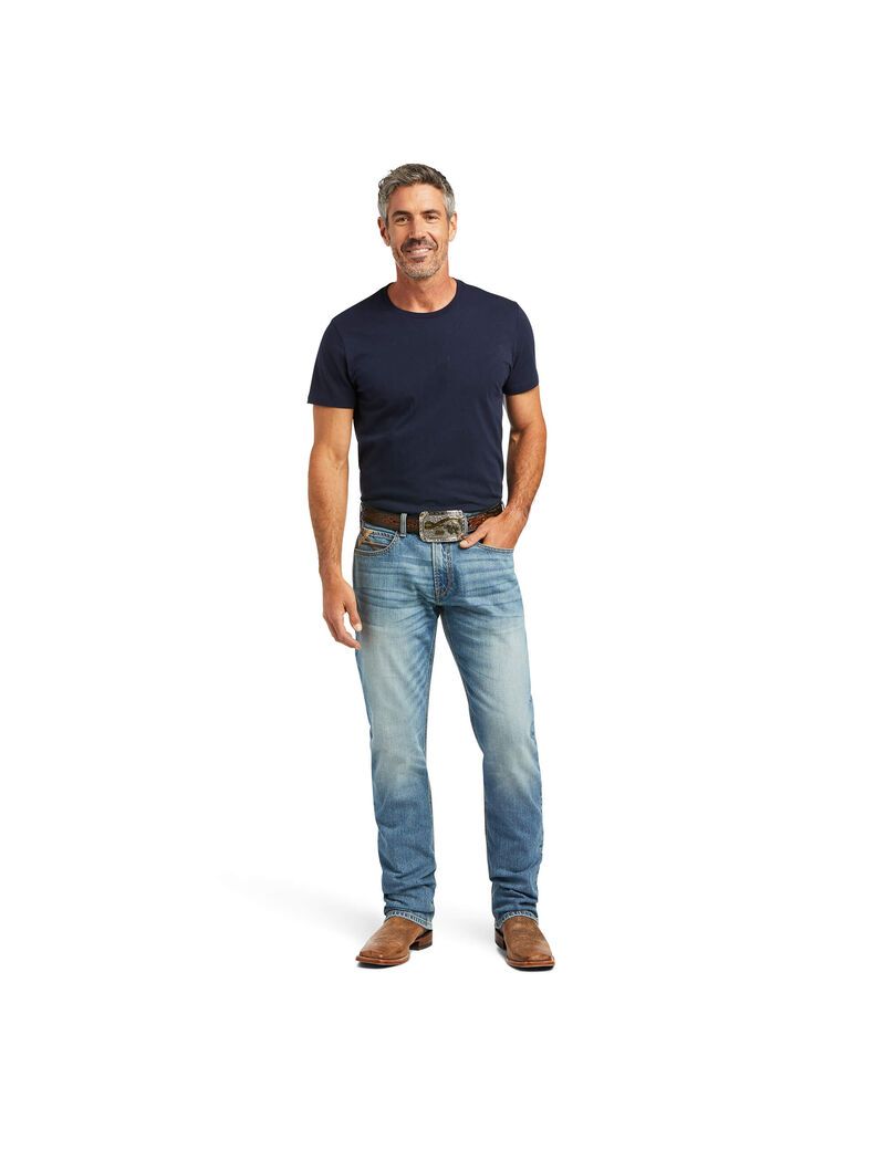 Ariat M4 Relaxed Stretch Abel Stackable Straight Leg Jean Orleans | RDNMPL-701