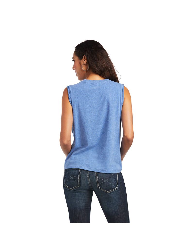 Ariat Mama Tee Reykjavik Blue | CYFESU-298