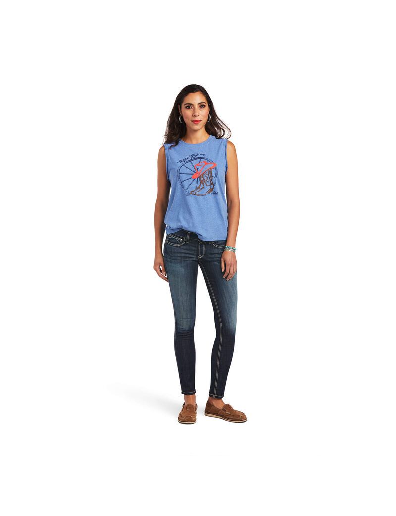 Ariat Mama Tee Reykjavik Blue | CYFESU-298