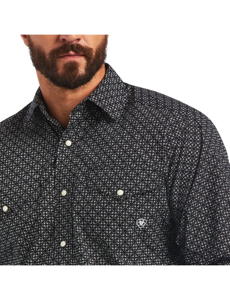 Ariat Max Classic Fit Shirt Black | UWYMIR-571