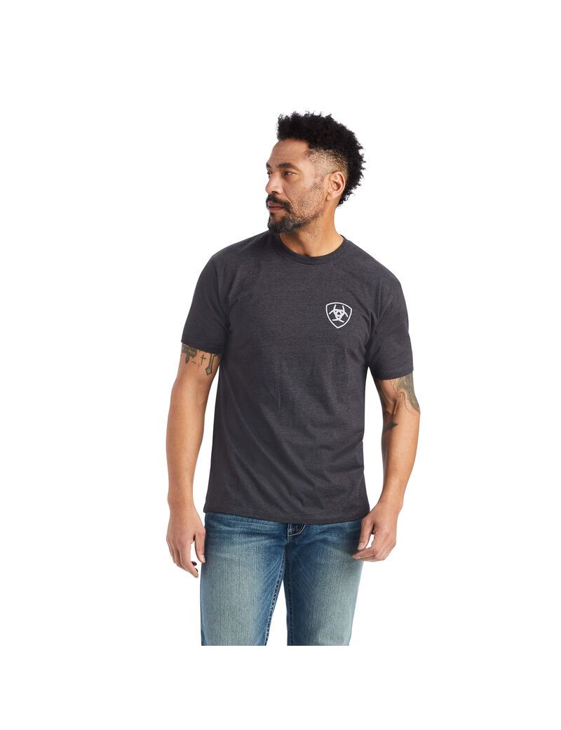 Ariat Minimalist T-Shirt Charcoal Heather | JBFZDA-189