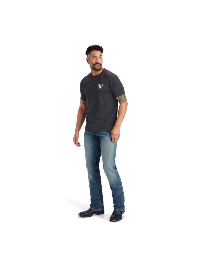 Ariat Minimalist T-Shirt Charcoal Heather | JBFZDA-189