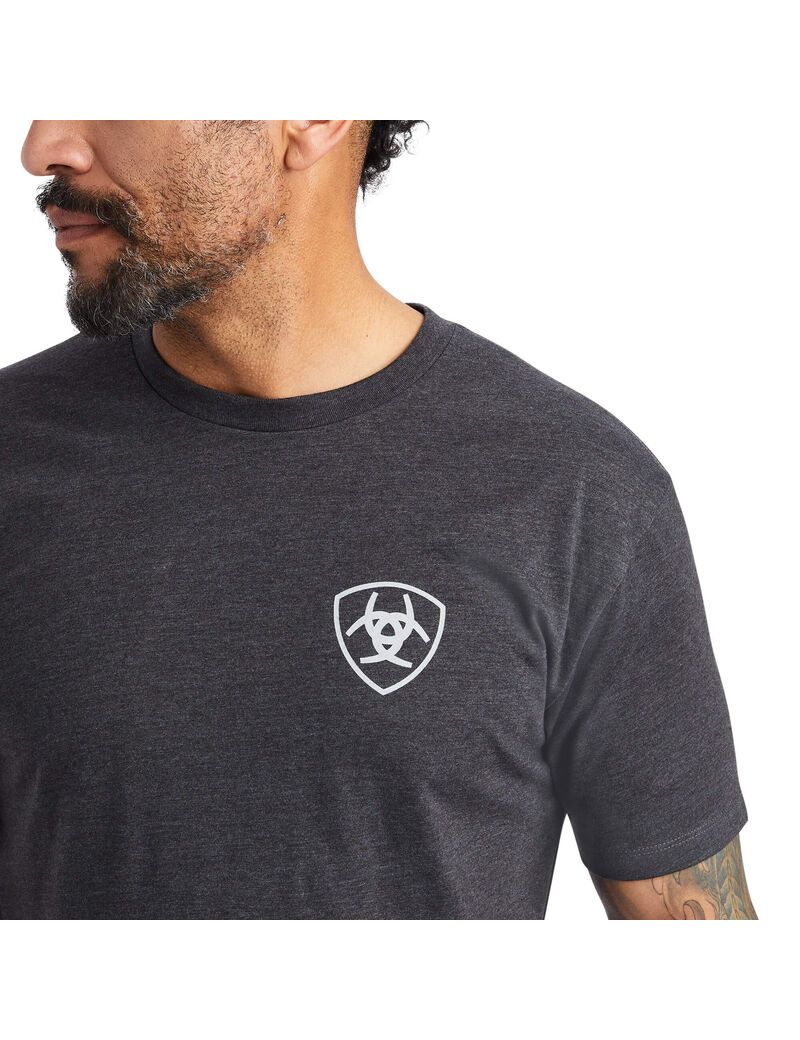 Ariat Minimalist T-Shirt Charcoal Heather | JBFZDA-189