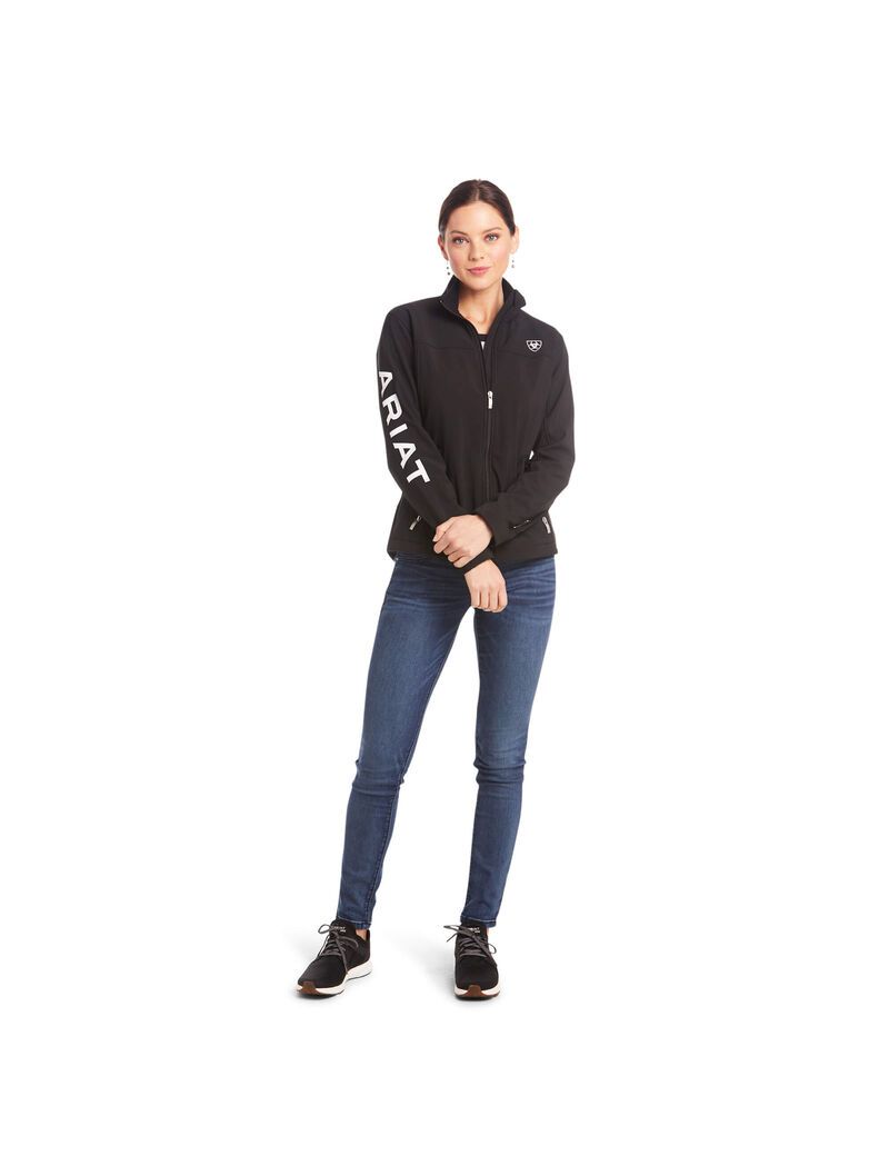 Ariat New Team Softshell Jacket Black | VCMNRL-872