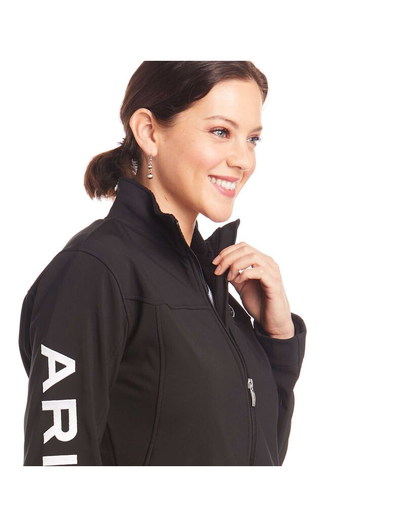 Ariat New Team Softshell Jacket Black | VCMNRL-872