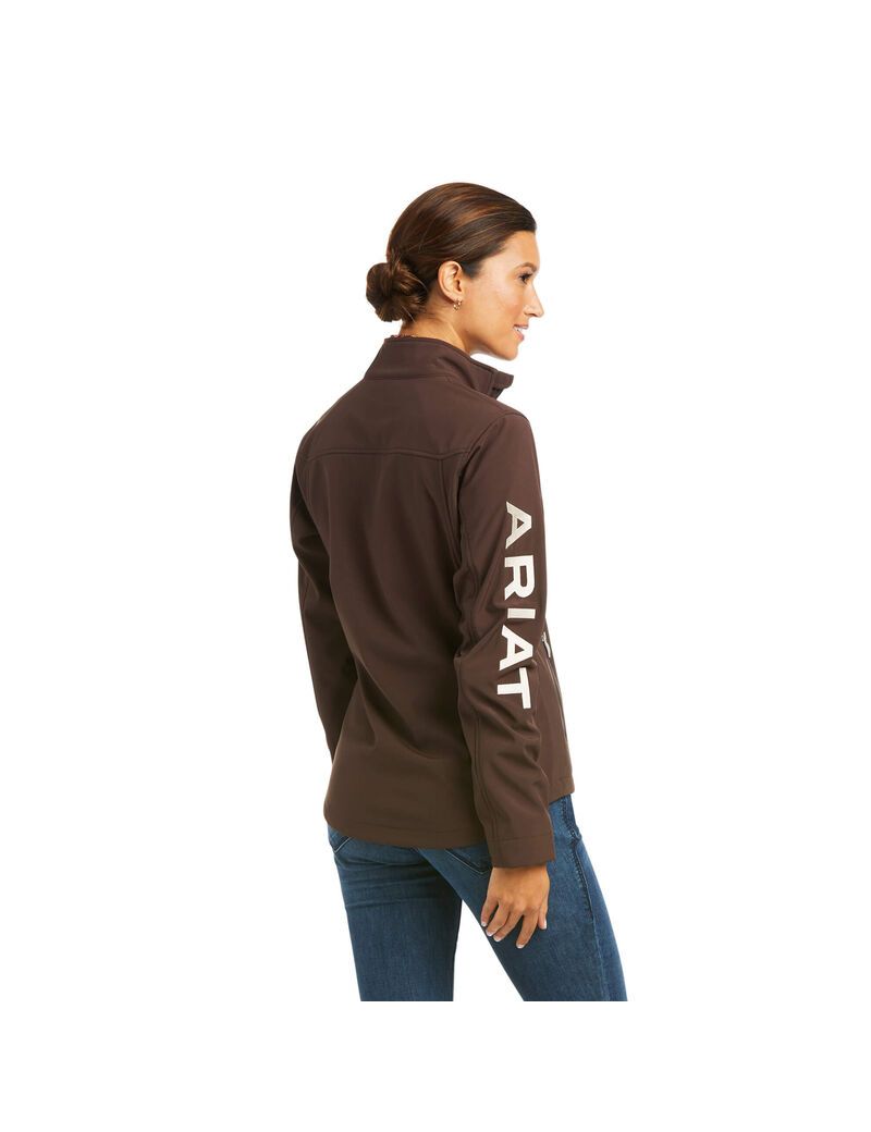 Ariat New Team Softshell Jacket Coffee Bean | PQVCBW-964