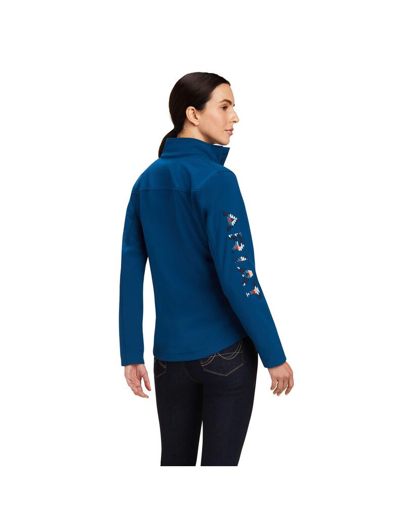 Ariat New Team Softshell Jacket Hydra/Night Sky Blanket | GSWPIB-769