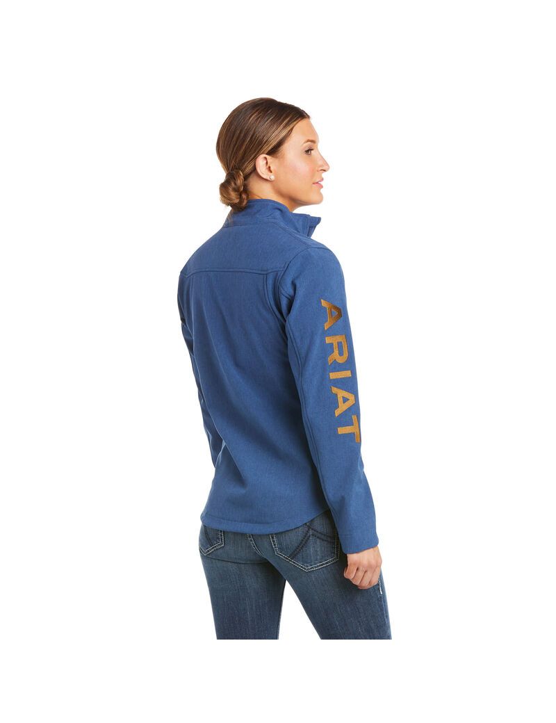 Ariat New Team Softshell Jacket Marine Blue Heather | PMRHTA-407