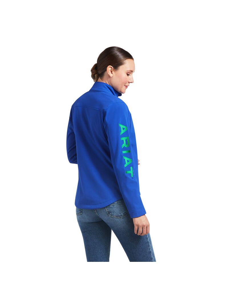 Ariat New Team Softshell Jacket Mazarine Blue | UEQIBS-438