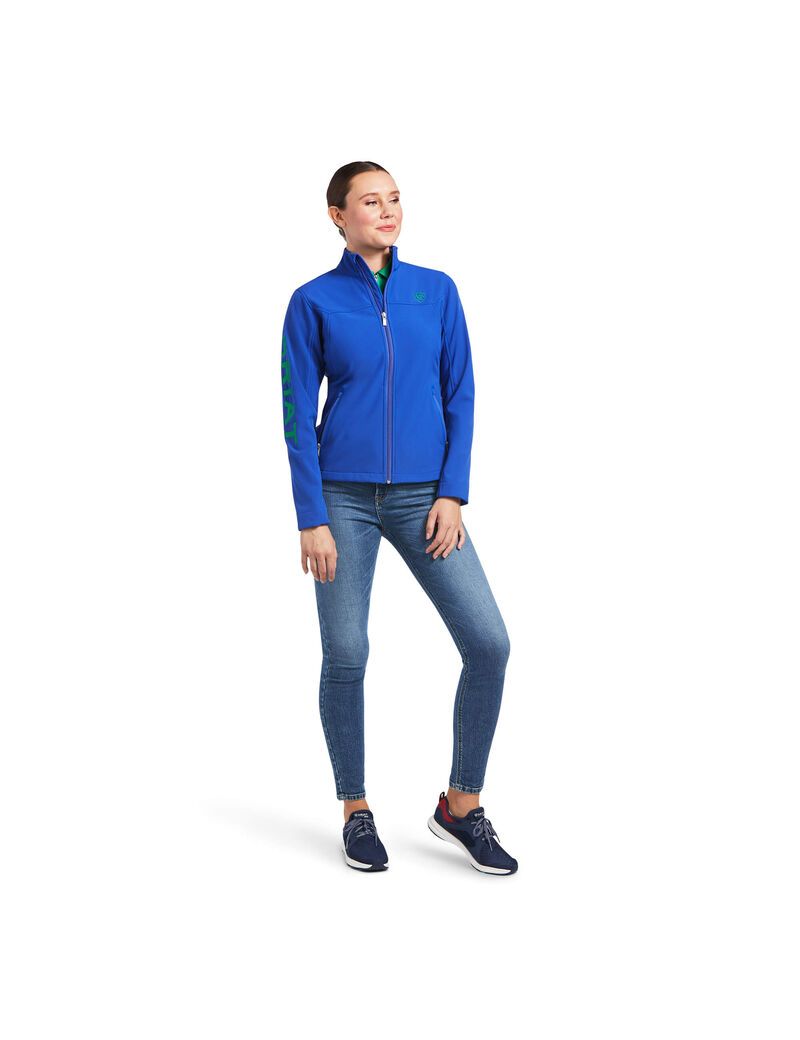 Ariat New Team Softshell Jacket Mazarine Blue | UEQIBS-438