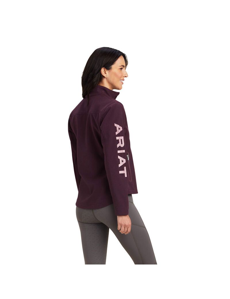 Ariat New Team Softshell Jacket Mulberry Heather | QFVMLR-183