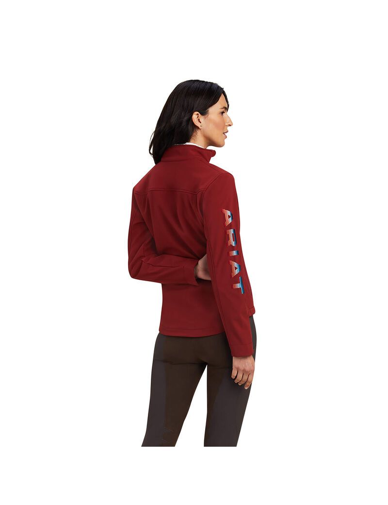 Ariat New Team Softshell Jacket Rouge Red/Celestial Serape | LYJHVQ-765