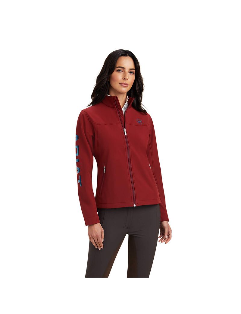 Ariat New Team Softshell Jacket Rouge Red/Celestial Serape | LYJHVQ-765