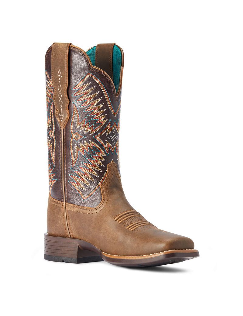 Ariat Odessa StretchFit Western Boot Fateful Brown | CVONLE-568