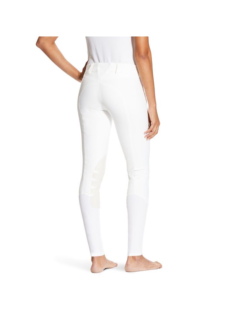 Ariat Olympia SMU Knee Patch Breech White | ACHUIE-083