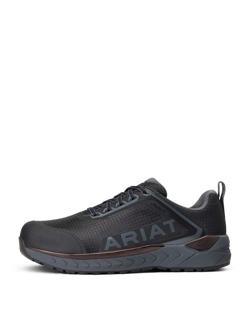 Ariat Outpace Composite Toe Safety Shoe Black | ZMQBCS-830