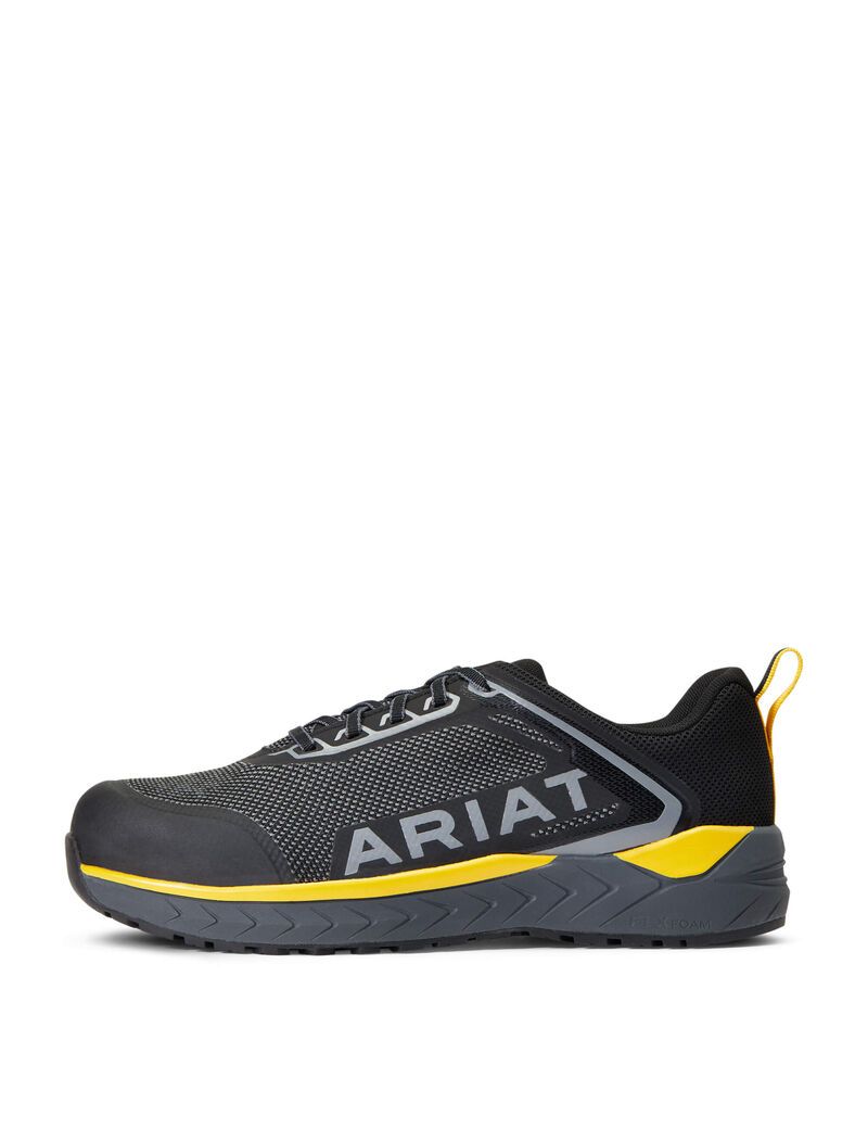 Ariat Outpace SD Composite Toe Safety Shoe Charcoal | BUFOXL-761