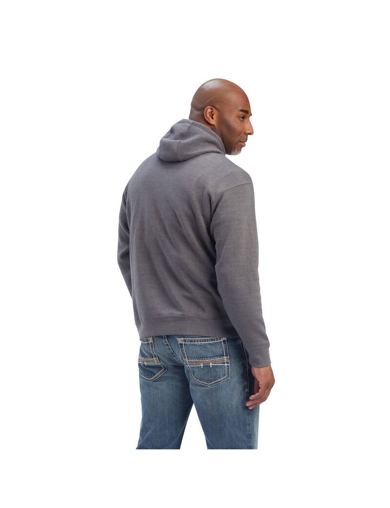 Ariat Pastures Sweatshirt Charcoal Heather | PGUBWQ-145