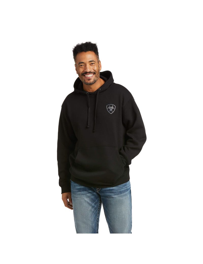 Ariat Patriot 2.0 Sweatshirt Black/Grey | KUMJYO-528