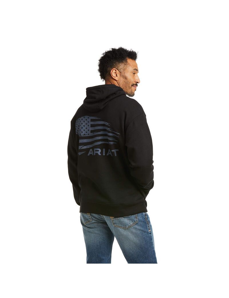 Ariat Patriot 2.0 Sweatshirt Black/Grey | KUMJYO-528