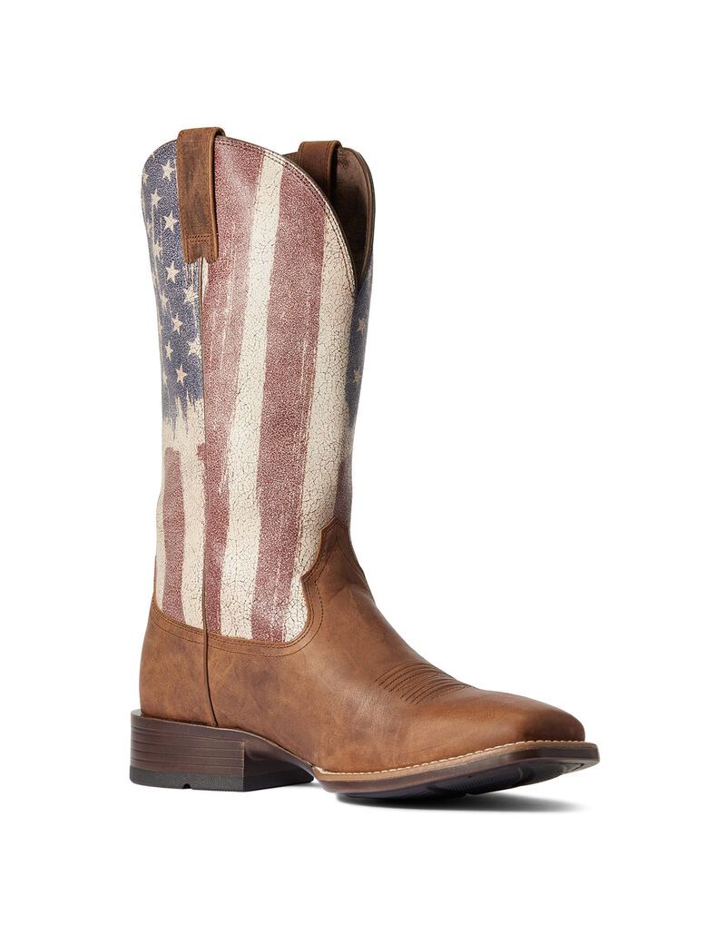 Ariat Patriot Ultra Western Boot Sorrel Crunch | MQBZRH-725