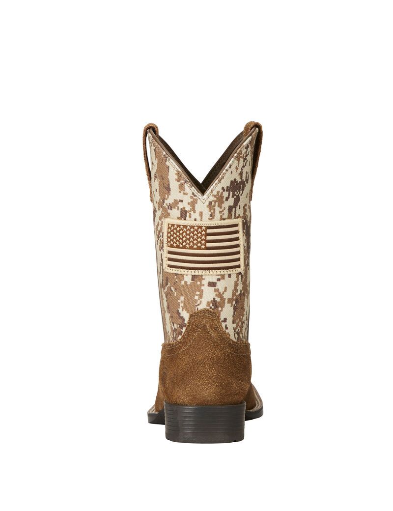 Ariat Patriot Western Boot Antique Mocha/ Sand Camo Print | WIRTLX-286