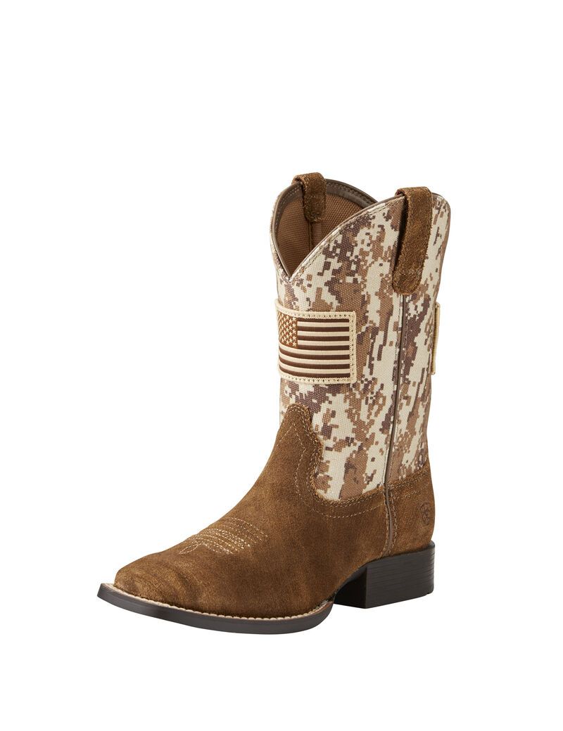 Ariat Patriot Western Boot Antique Mocha/ Sand Camo Print | WIRTLX-286