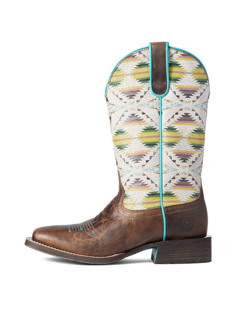 Ariat Pendleton Circuit Savanna Western Boot Amber Brown | CJSXZI-126