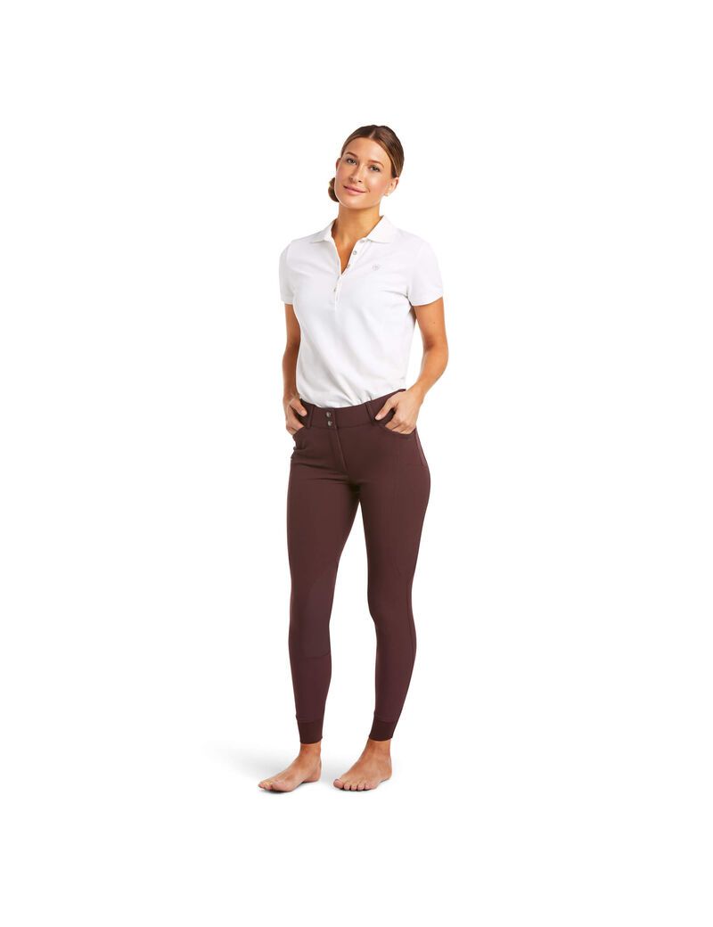 Ariat Prelude Knee Patch Breech Cocoa | LOEGVN-278