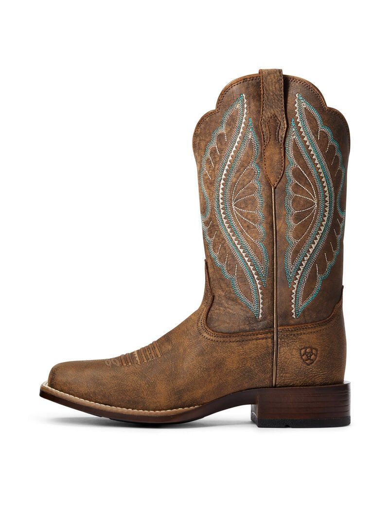 Ariat PrimeTime Western Boot Tack Room Brown | MRQLDV-065