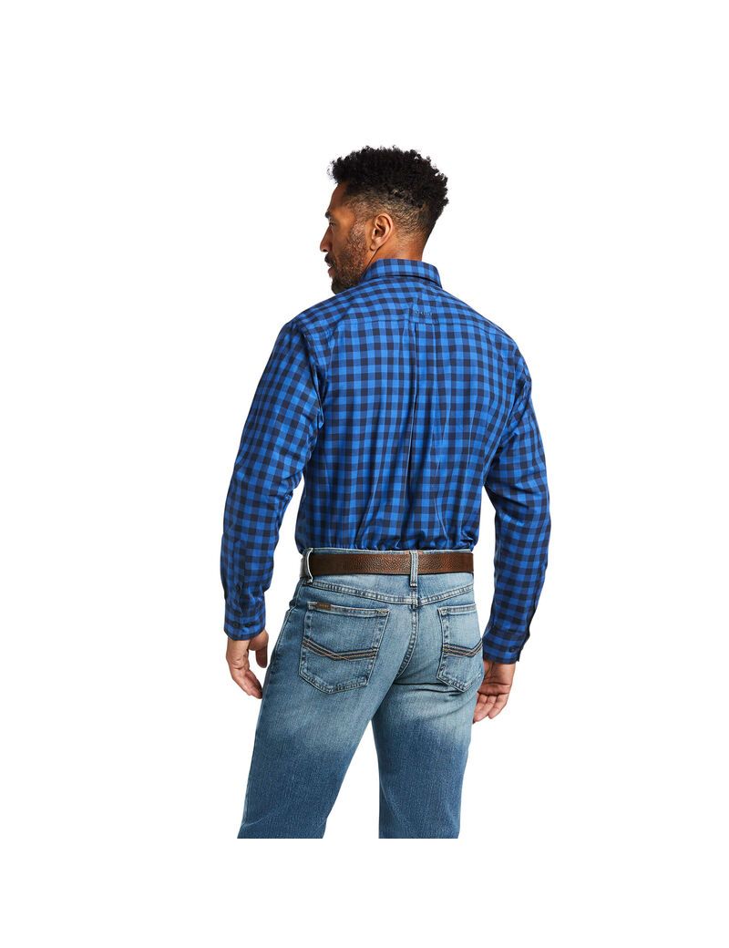 Ariat Pro Series Anthony Classic Fit Shirt Cerulean Blue | KNLWMP-364