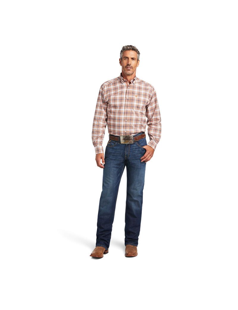 Ariat Pro Series Bryce Stretch Classic Fit Shirt Amber Dusk | DSHCVI-380