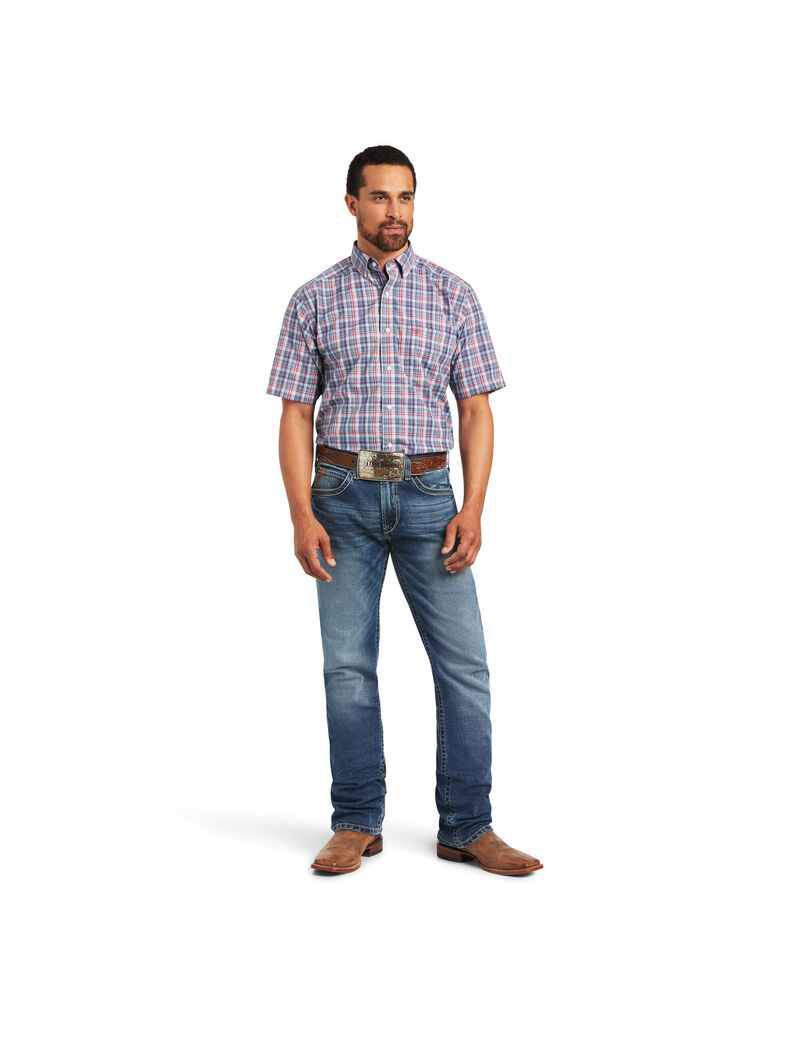 Ariat Pro Series Flint Classic Fit Shirt Skyfall | IQPCGU-327