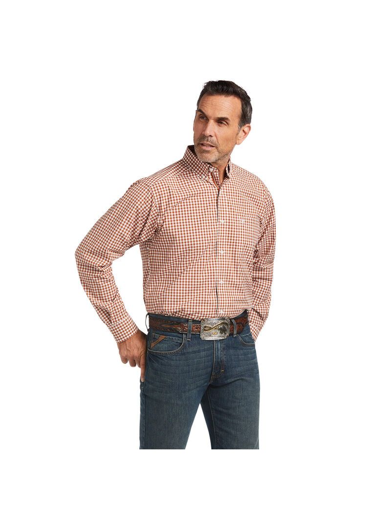 Ariat Pro Series Kash Classic Fit Shirt Caramel Cafe | BIDSKL-659