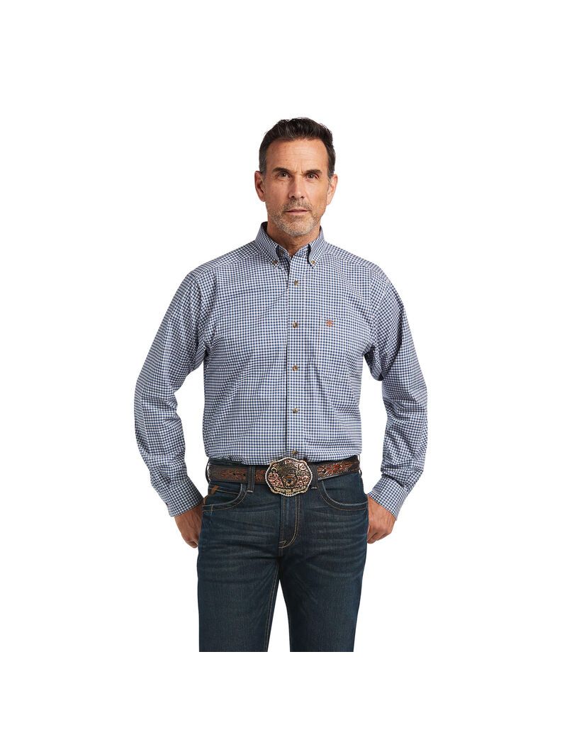 Ariat Pro Series Kayson Stretch Classic Fit Shirt Skyfall | DEPTJF-527