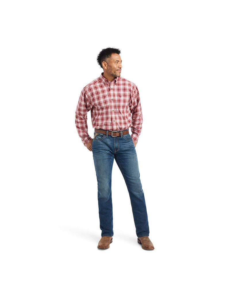 Ariat Pro Series Keegan Stretch Classic Fit Shirt Samba | HZMPLI-408