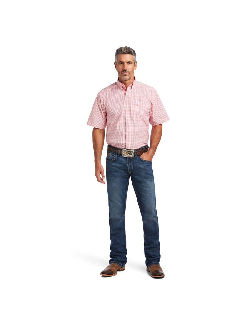 Ariat Pro Series Keith Classic Fit Shirt Poppies | LOUPTK-971