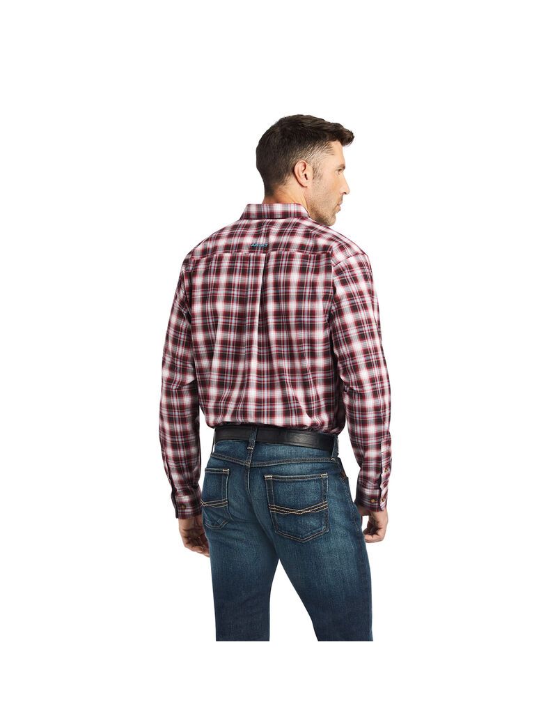 Ariat Pro Series Kenneth Stretch Fitted Shirt Snow Bunting | MSKOGF-897