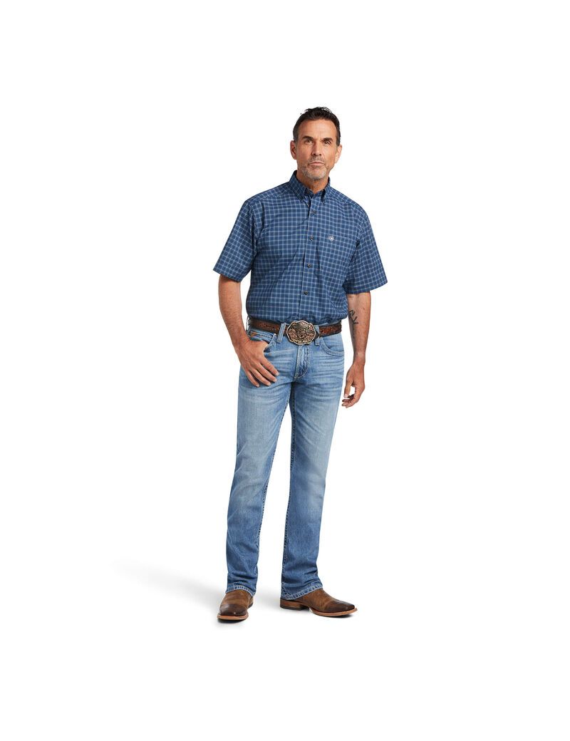 Ariat Pro Series Kyree Stretch Classic Fit Shirt Skyfall | OBXRWJ-098