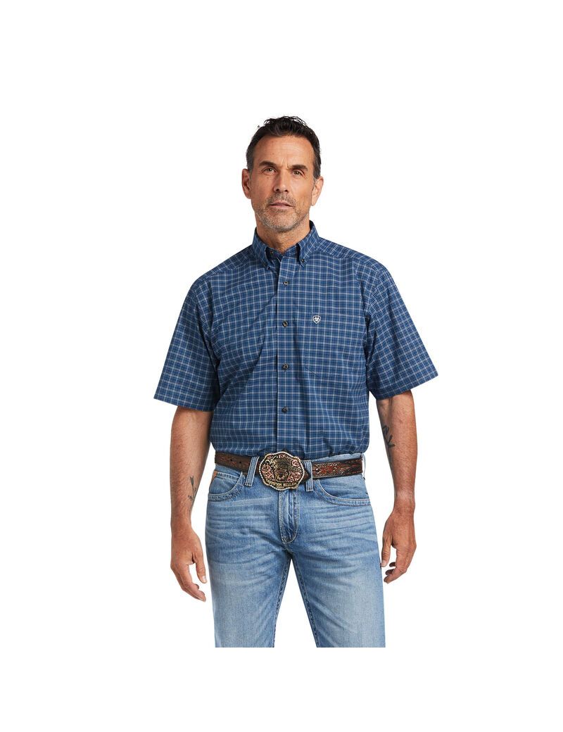 Ariat Pro Series Kyree Stretch Classic Fit Shirt Skyfall | OBXRWJ-098