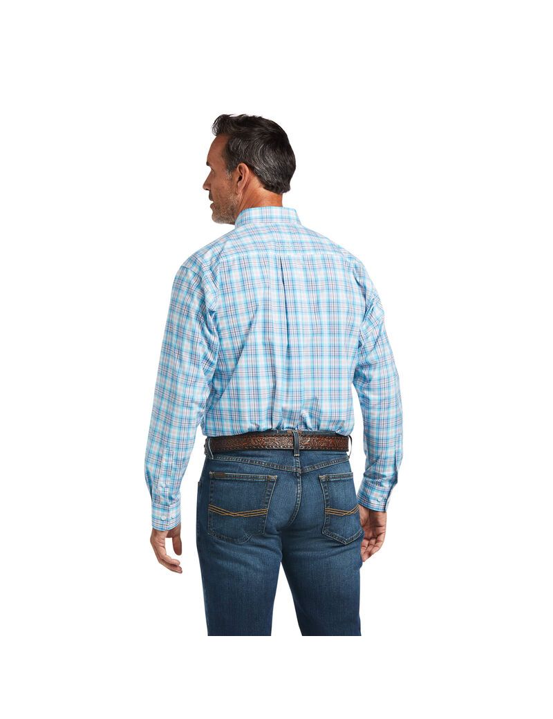 Ariat Pro Series Quimby Classic Fit Shirt Bachelor Button | SXUZGD-829