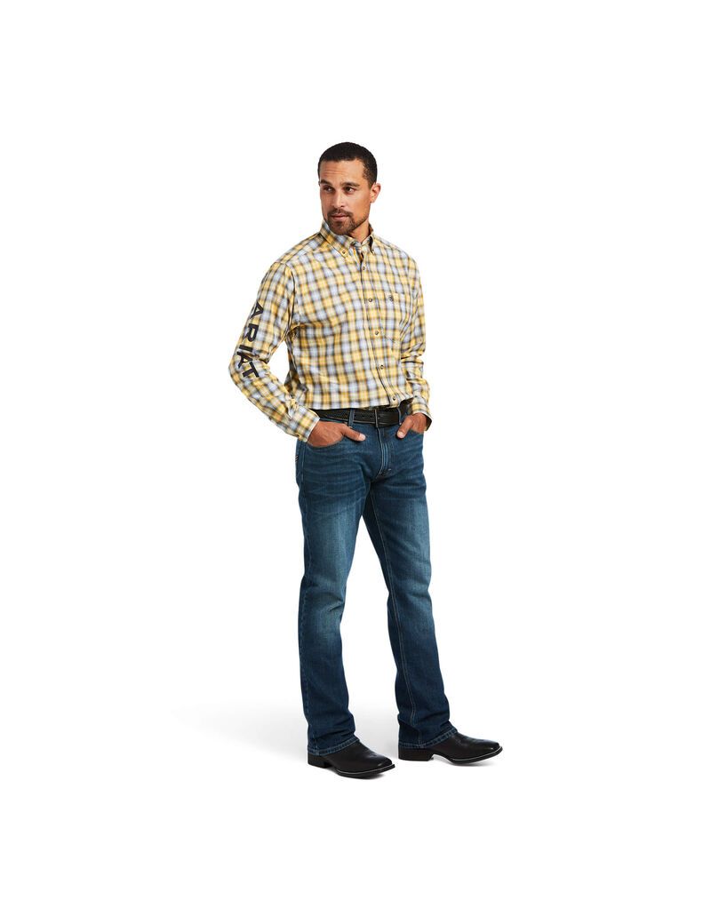 Ariat Pro Series Team Olen Classic Fit Shirt Local Honey | PSBCZW-218