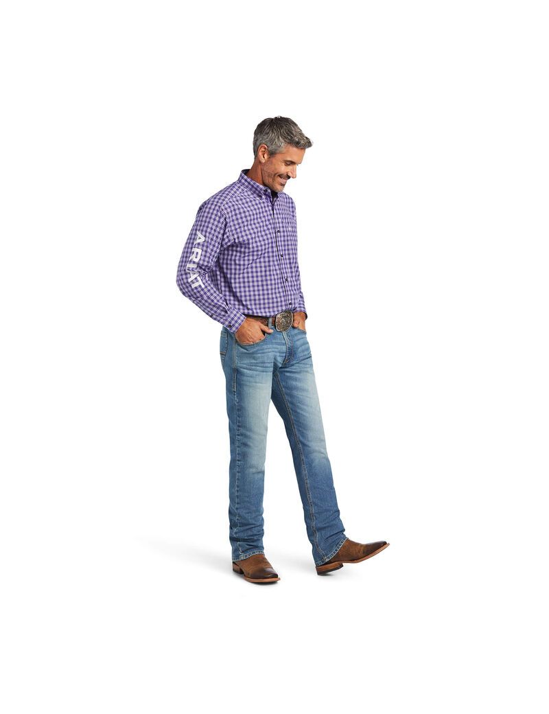 Ariat Pro Series Team Slane Classic Fit Shirt Purple Dawn | UMEHYL-864