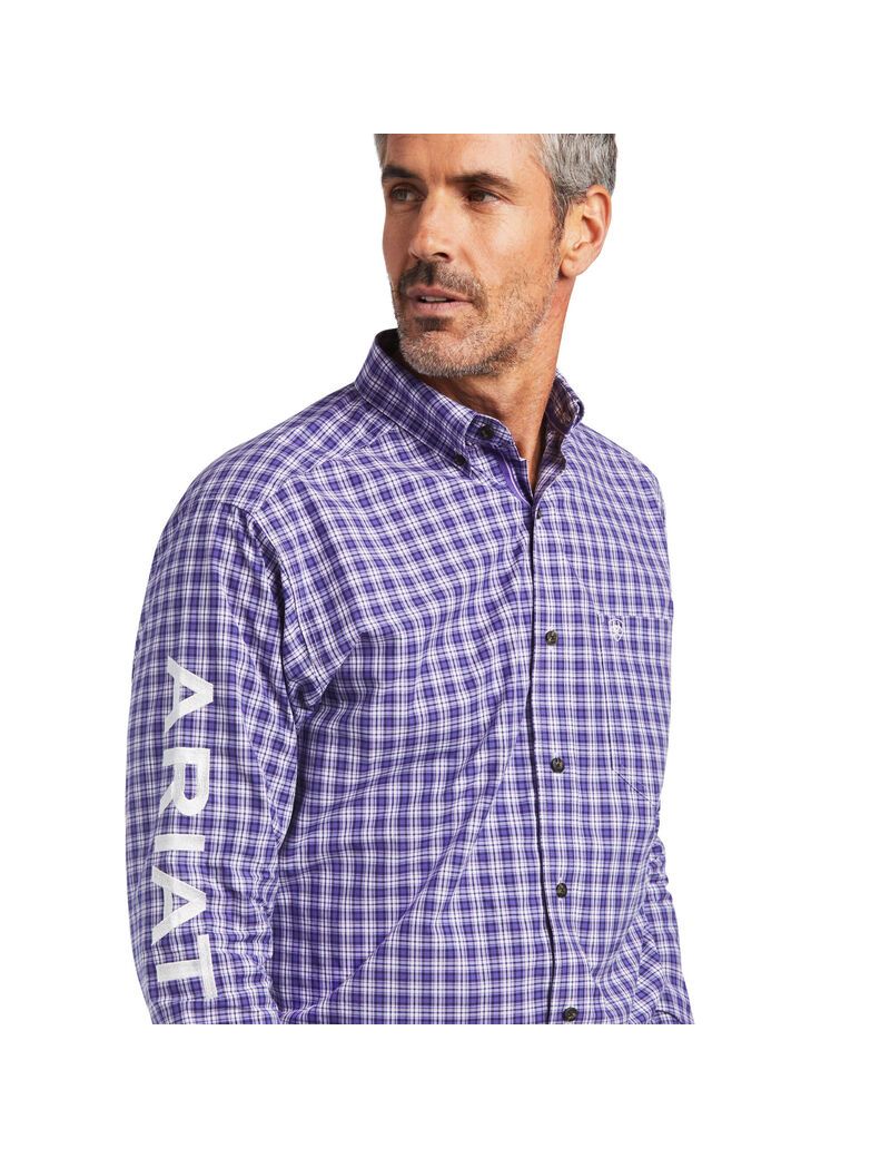 Ariat Pro Series Team Slane Classic Fit Shirt Purple Dawn | UMEHYL-864