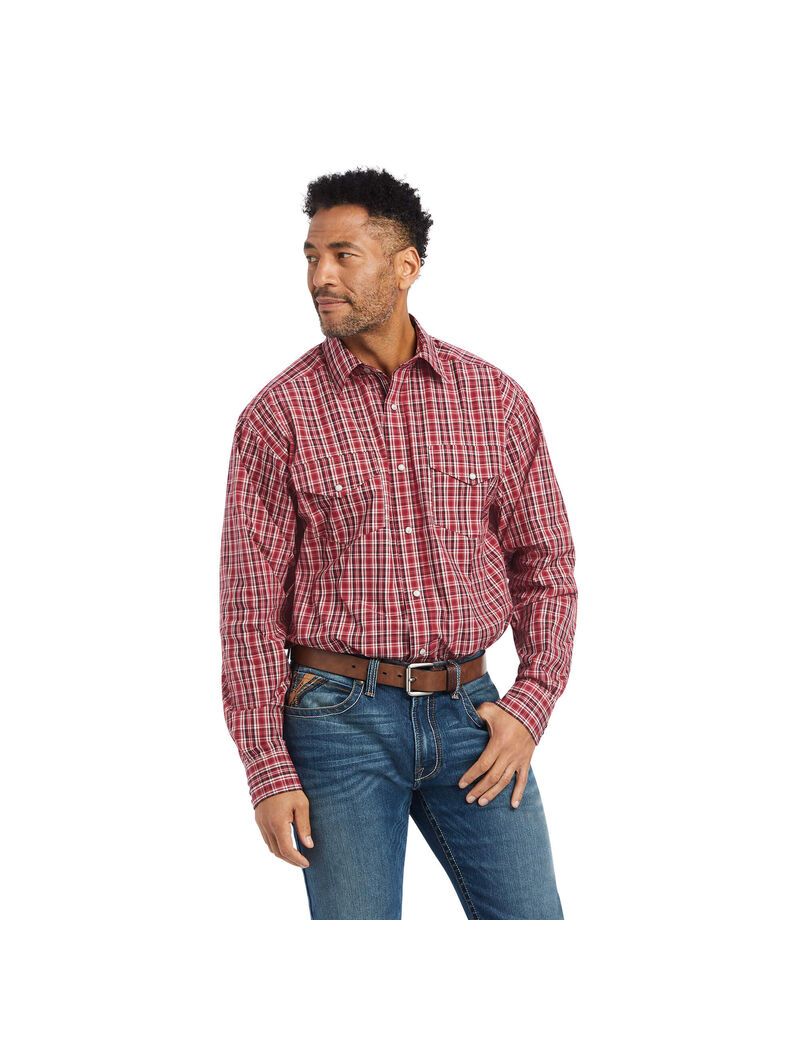 Ariat Pro Series Witten Classic Fit Shirt Rio Red | NTYDCV-325