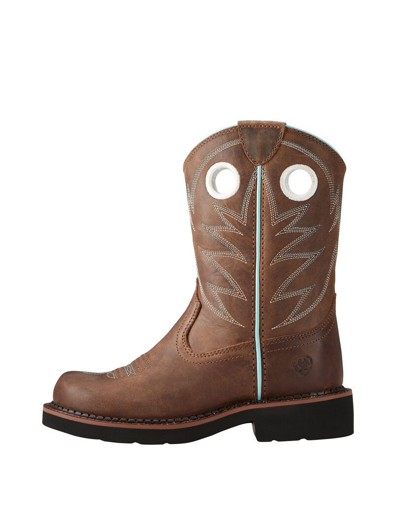 Ariat Probaby Western Boot Distressed Brown | CFPQJE-970