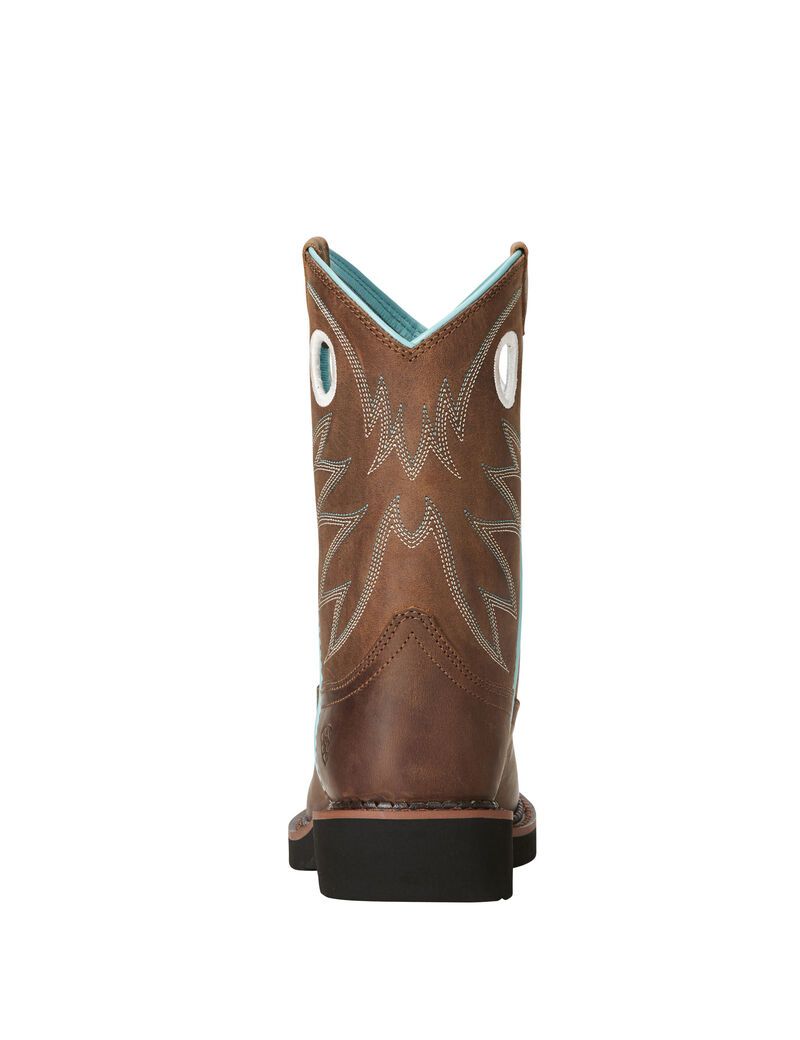 Ariat Probaby Western Boot Distressed Brown | CFPQJE-970