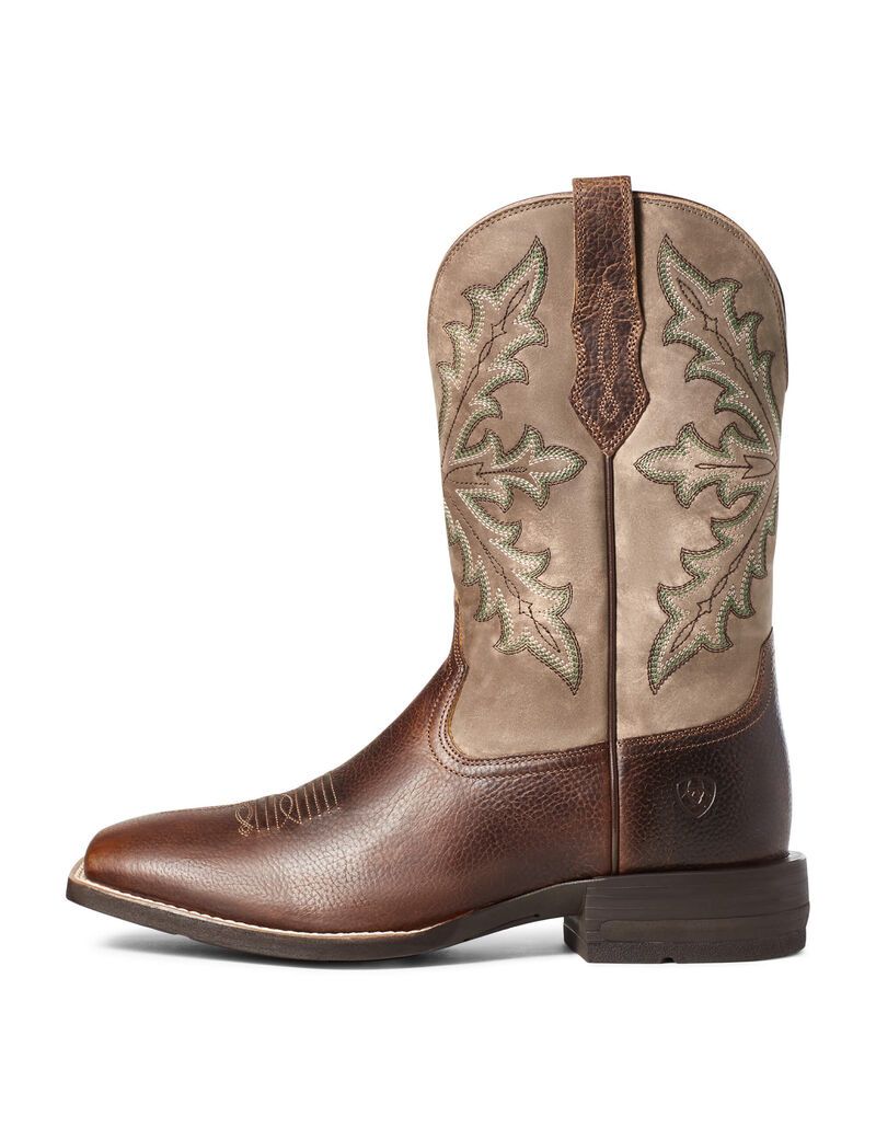 Ariat Qualifier Western Boot Champ Brown | LNCZJG-517