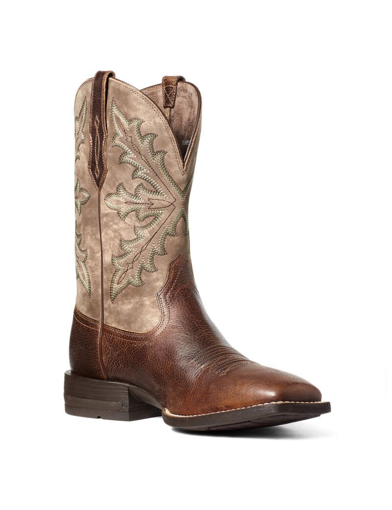 Ariat Qualifier Western Boot Champ Brown | LNCZJG-517