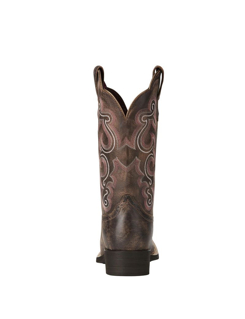 Ariat Quickdraw Western Boot Tack Room Chocolate | WLITNX-328